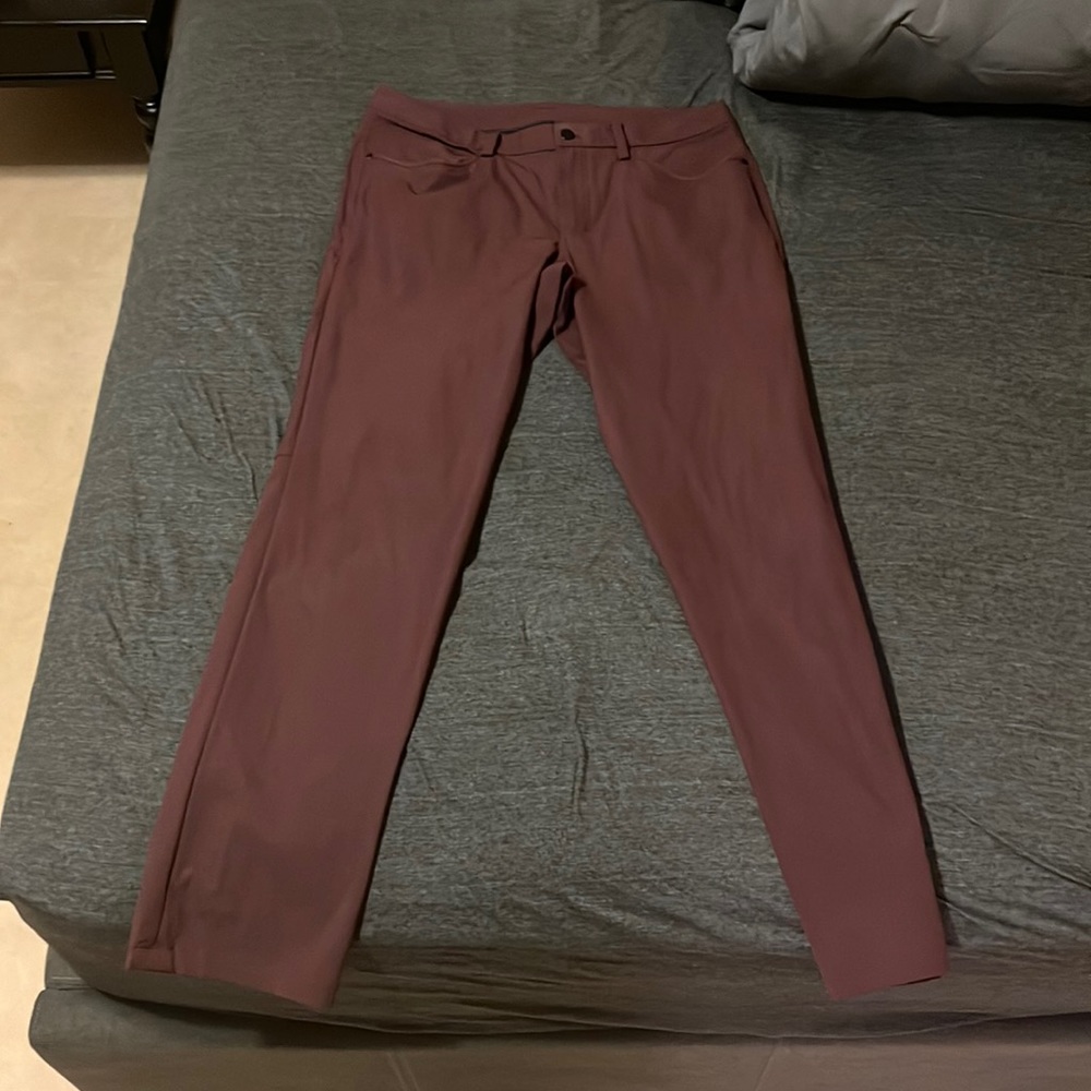 Lululemon ABC pants. Burgundy. Classic fit.